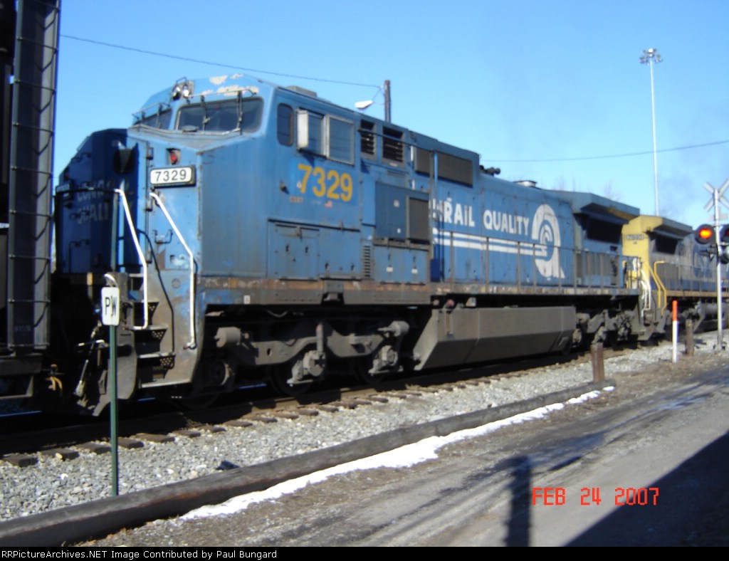CSX 7329   C40-8W   Feb 24, 2007